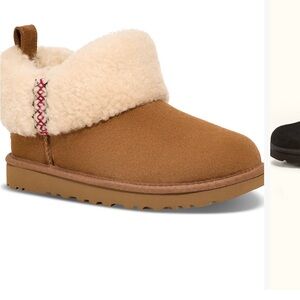 UGG Brown and Cream Winter Boots